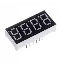 7 Seven Segment Display, Four Digit, 0.56