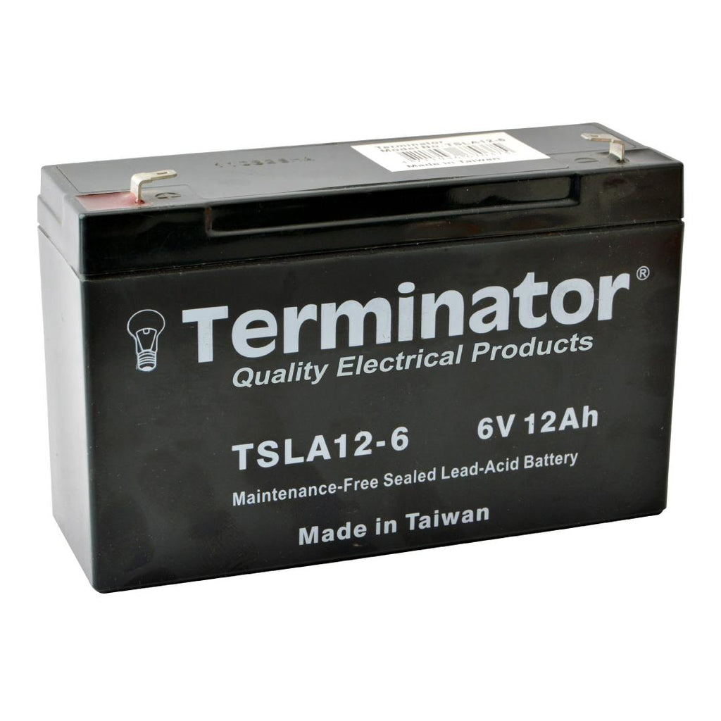 Rechargeable Lead Acid Battery, SMF Battery, 6V, 12Ah, Terminator