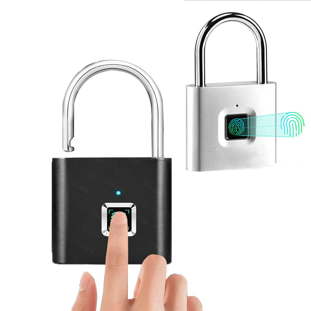 Smart Fingerprint Lock, Padlock, USB Rechargeable