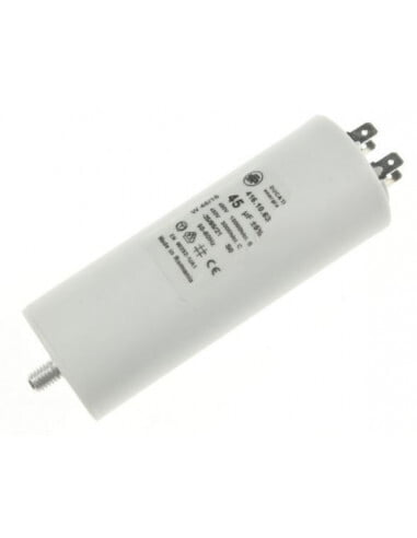 Motor capacitor 45uF, 450V, 4 Pins