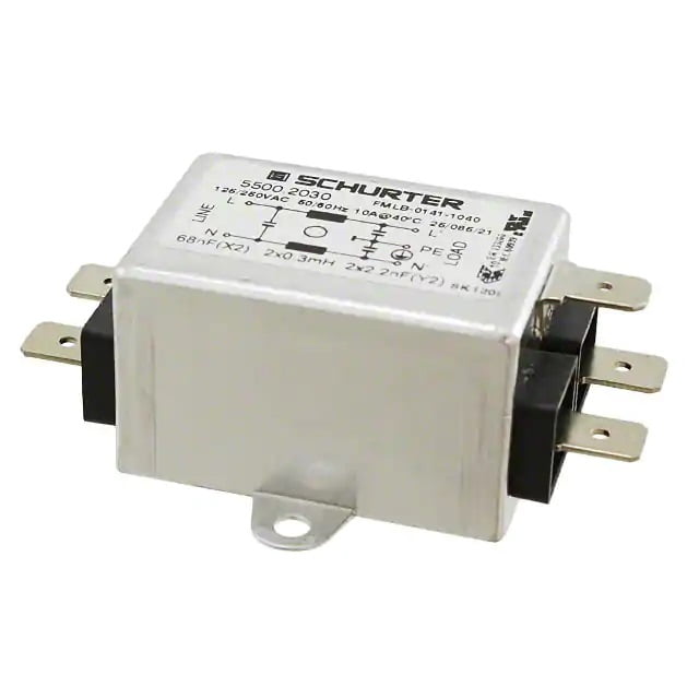 Anti-interference Filter, 250VAC, 10A, Cx: 68nF, Cy: 2.2nF, 300uH