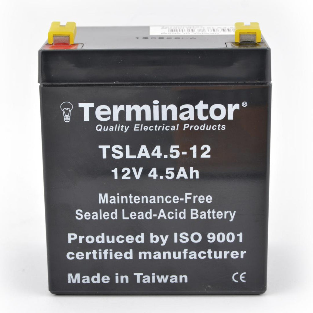 Rechargeable Lead Acid Battery, SMF Battery, 12V, 4.5Ah, Terminator