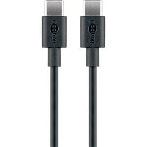 USB Cable, USB 2.0,  USB C plug both sides,  2 meter