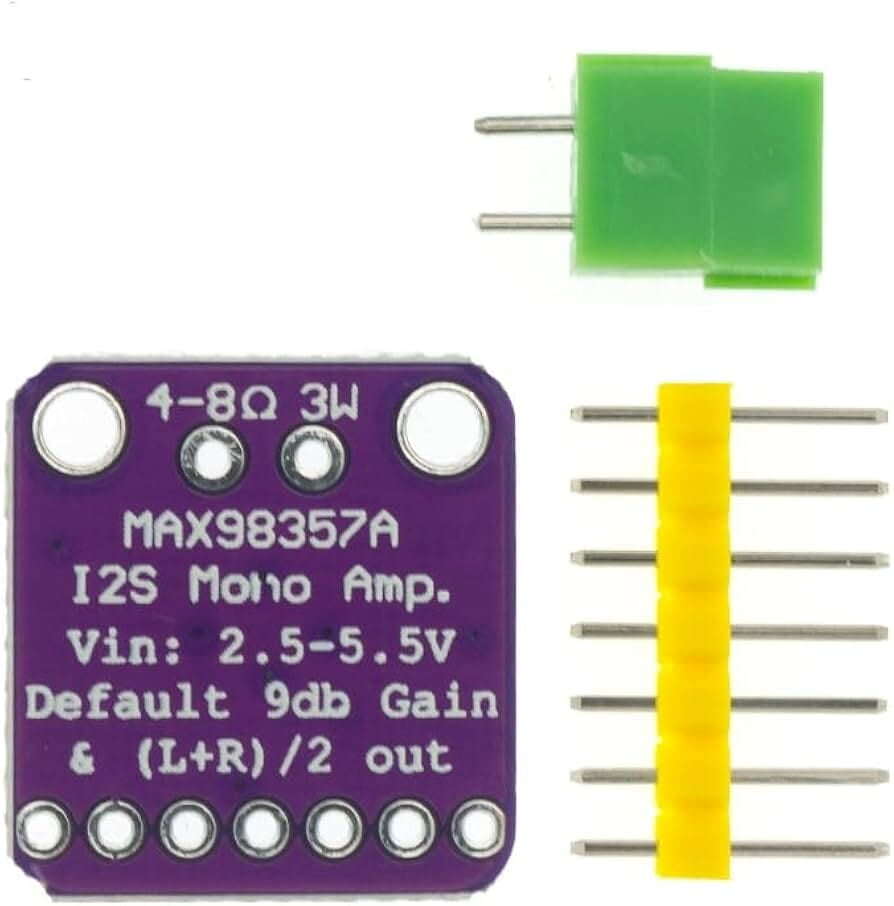 MAX98357, Amplifier Breakout Interface, I2S, 3W, For Raspberry Pi