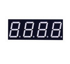 7 segments, 9.14mm, 0.36", Red, C.C, 4 Characters