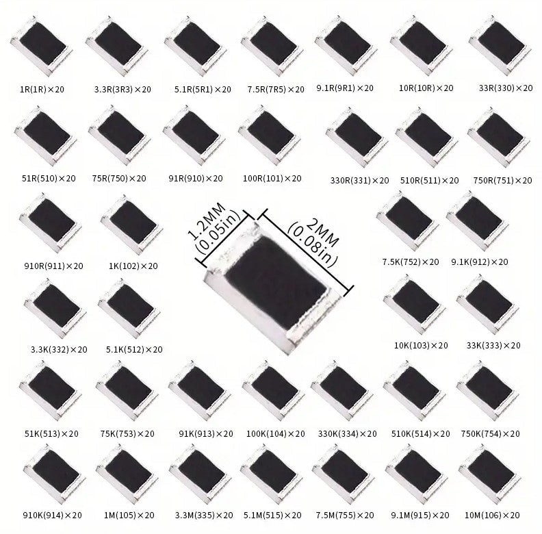 500 ohm 0.1w SMD resistor