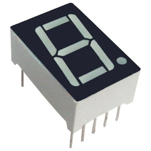 7 Seven Segment Display, Single Digit, 1.8