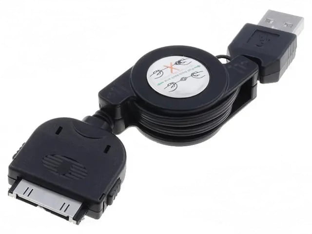 iPhone 2,3,4 USB 2.0 retractable 0.8m Cable