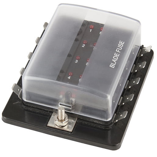 Fuse Box 19mm, 32vDC 30A, 10 ways Model#2