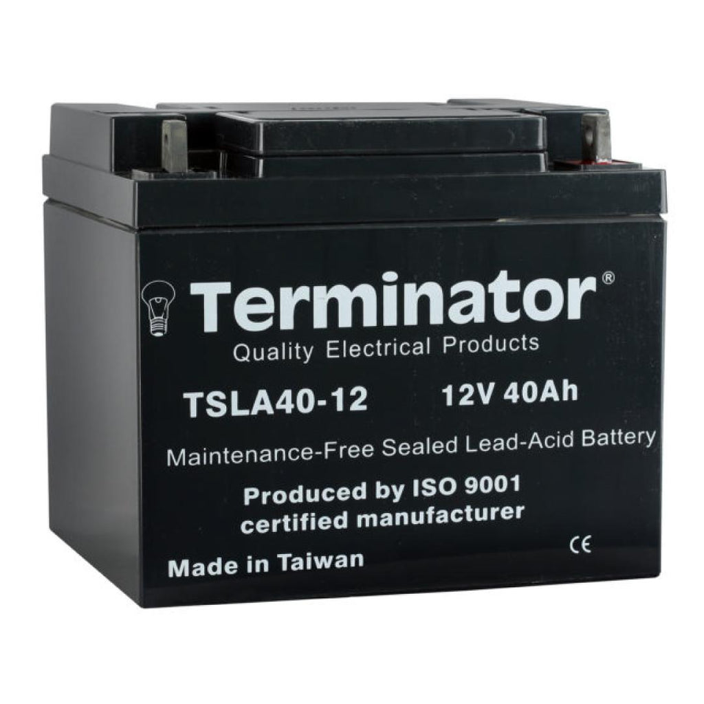 Rechargeable Lead Acid Battery, SMF Battery, 12V, 40Ah, Terminator