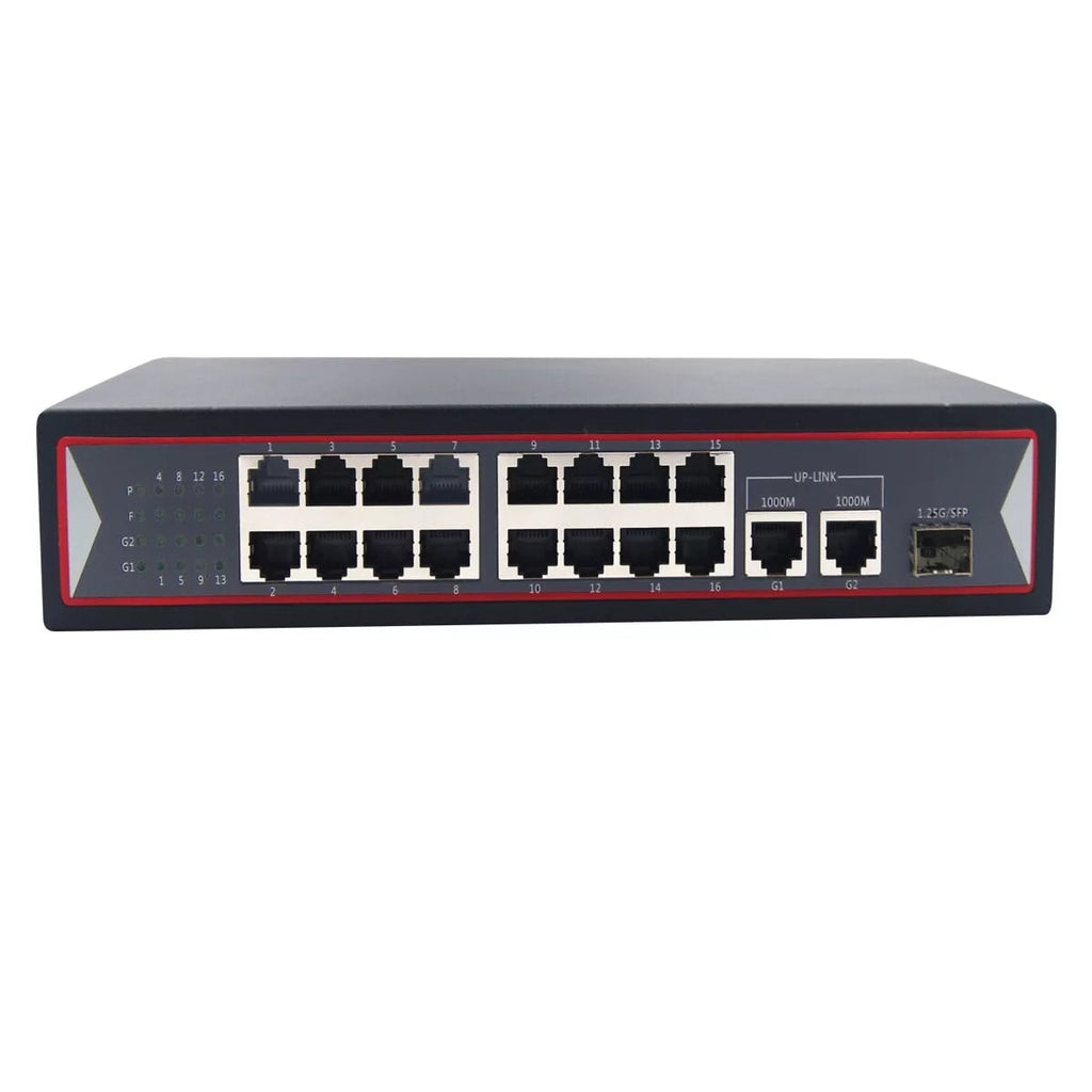 16 port POE unmanaged switch