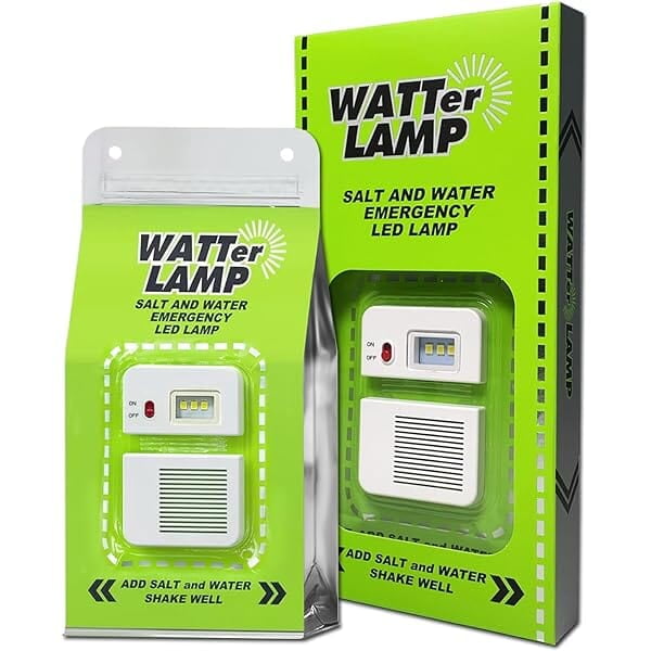LED Outdoor Camping Lamp, Waterproof, Portable Salt Water Emergency Lamp