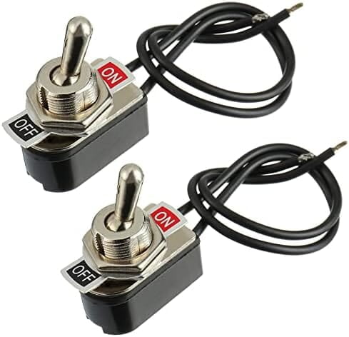 Toggle Switch ON-OFF 6A/l2V SPST With 15.00 Cm Wire