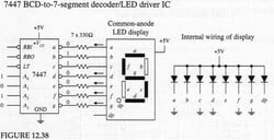 IC 7448 (BCD TO 7-SEGMENT DECODER DRIVER)
