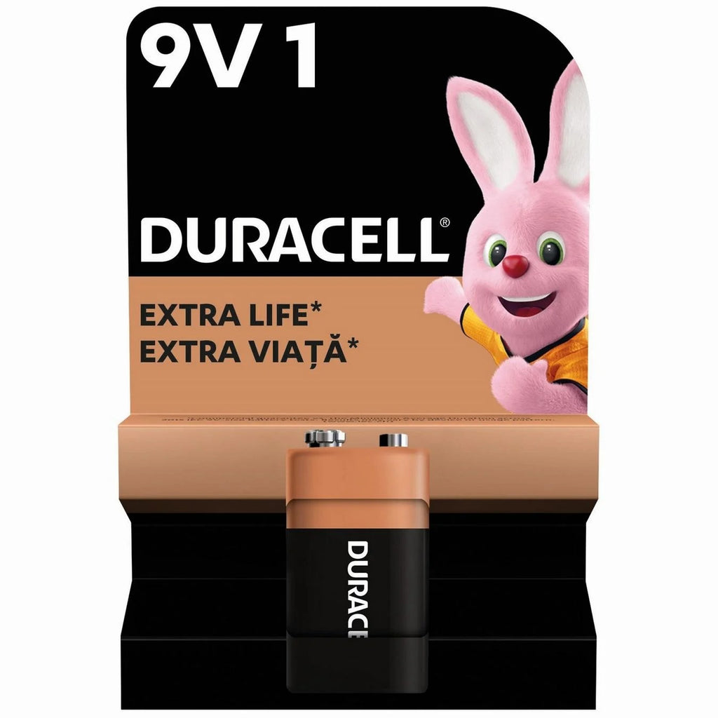 9v Battery, Alkaline, 6F22, DURACELL, BASIC