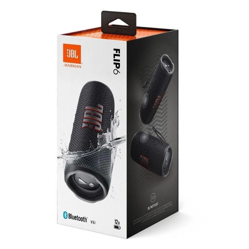 Flip 6, Portable Waterproof Speaker, Black, JBL