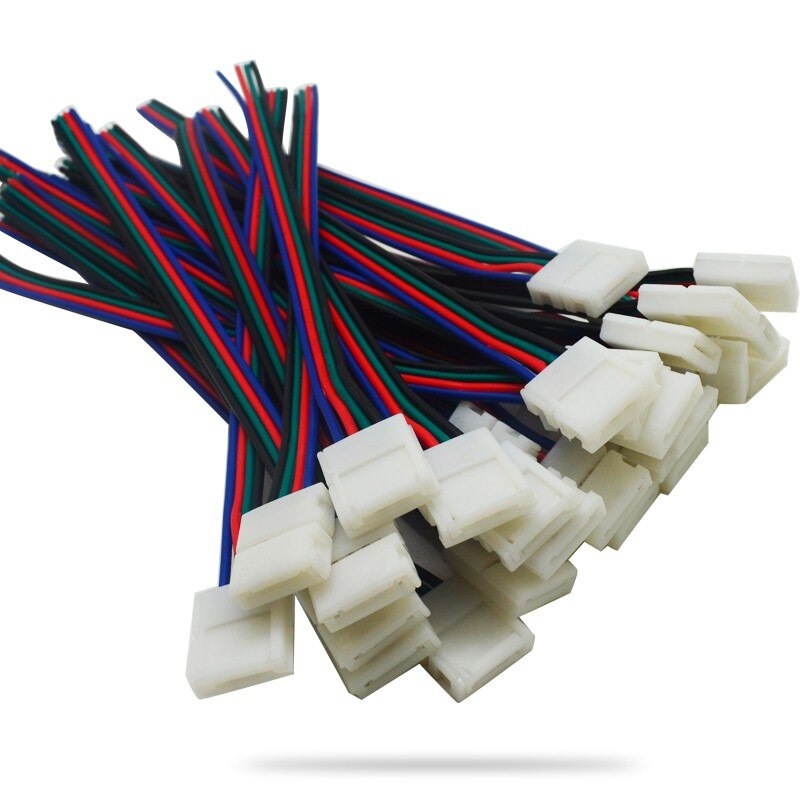 Terminal Connector both sides for LED stripes with wires, 4 Pins(Price per 1pec)