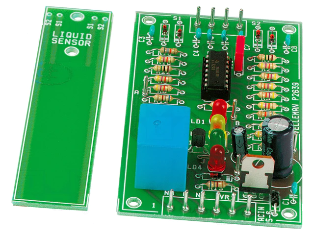 Liquid Level Tester, 16 to 18vDC, 12 to 14vAC, Velleman Educational Electronic Kit