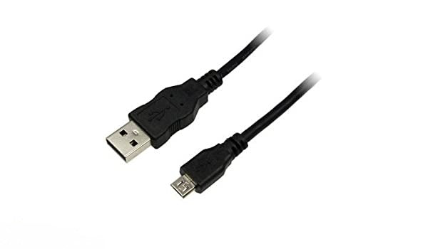 USB Cable, USB A Plug, USB B Micro Plug, 5 meter, Black