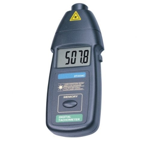 Tachometer, Measuring RPM Velocity, LCD 5 Digits.