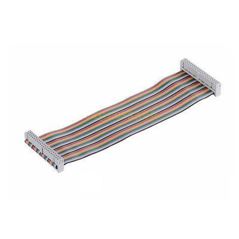 40 PIN RAINBOW Ribbon female to female 20cm CABLE