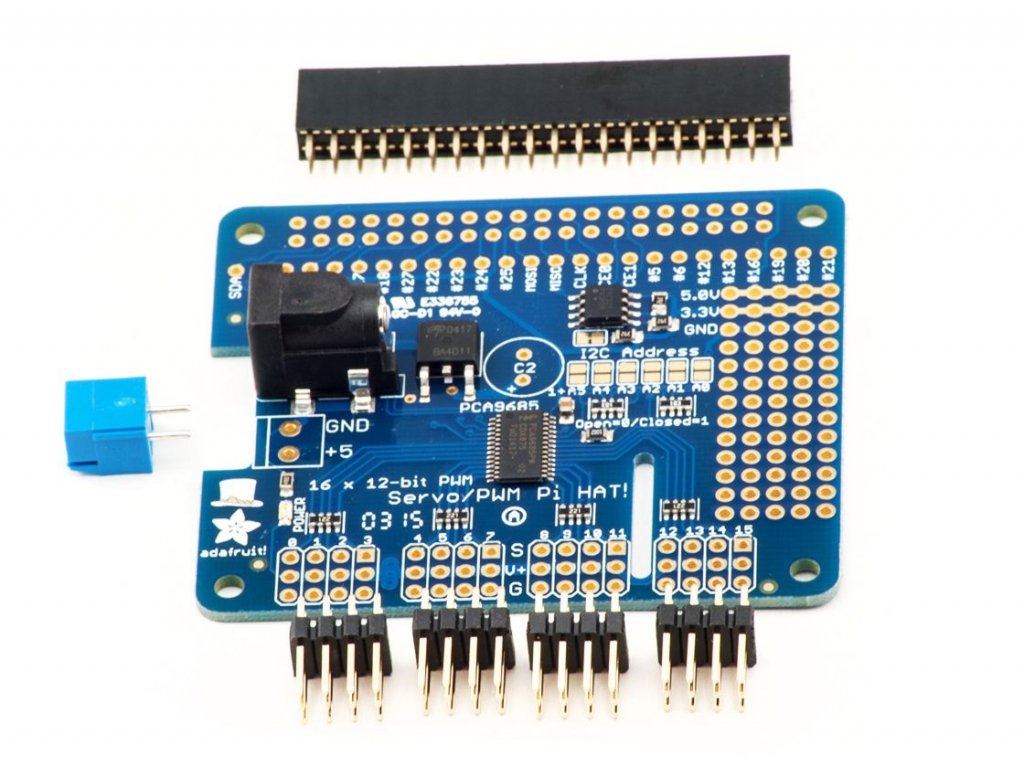 16-Ch PWM Servo Hat, Motor Shield