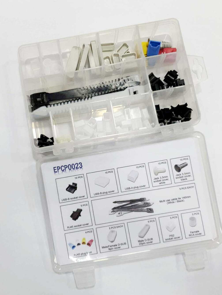 Computer Connector Covers Kit, 94pcs