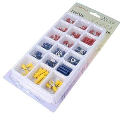 Mix Crimped Connectors Terminals Kit, 150pcs