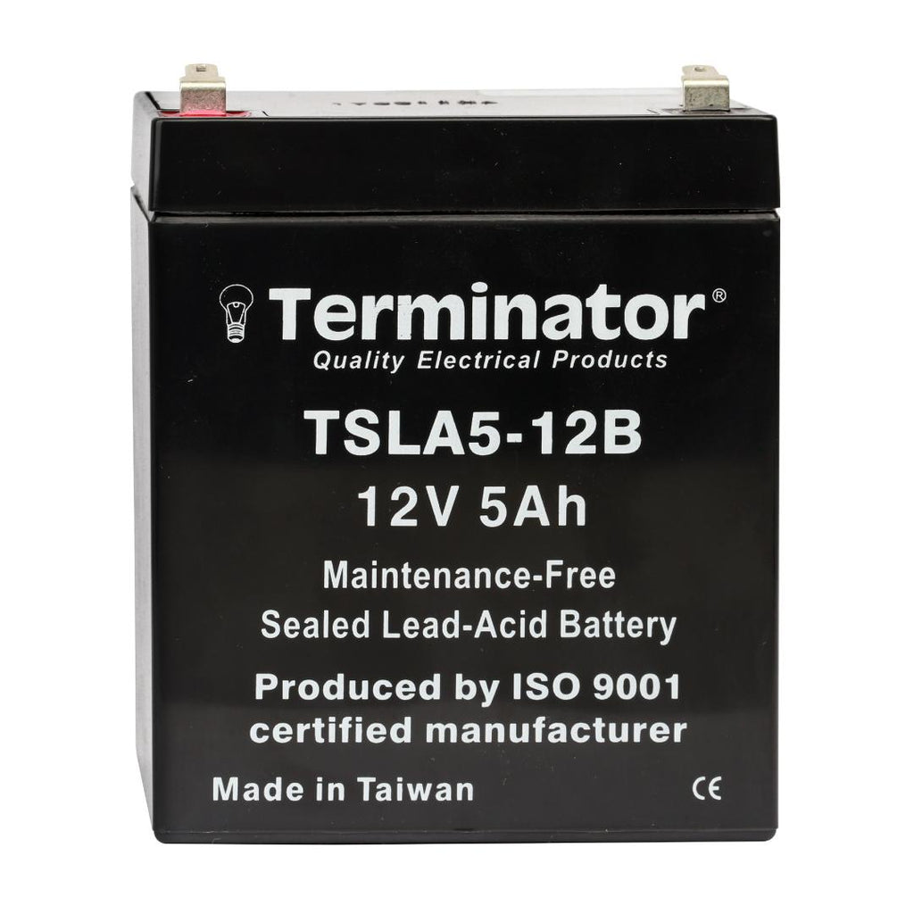 Rechargeable Lead Acid Battery, SMF Battery, 12V, 5Ah, Terminator