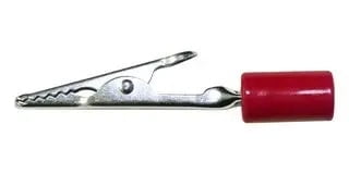 Alligator Clip, Crocodile Clip, 10A, Length: 58mm, Red