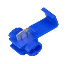 Splice Connectors, Quick Splice Terminal Without Breaking Line, BLUE, AWG 22 to 18