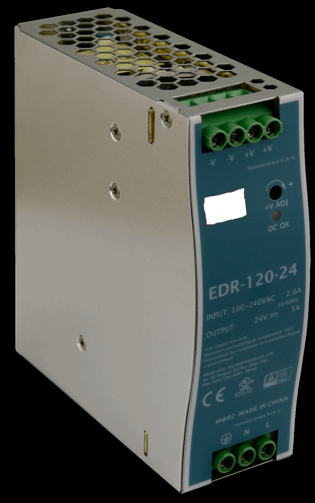 24V, 5A Power Supply, MEAN WELL