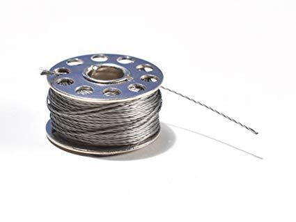 Conductive Stainless Steel Sewing Thread, 22 meters, 30 to 40 Ohm