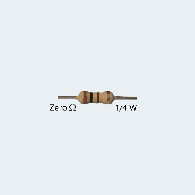0 Ohm resistor 1/4w