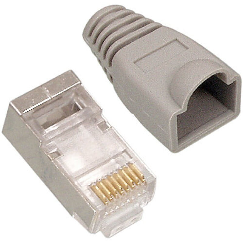 RJ45 Plug, RJ45 Connector, 8Pin, Cat: 5e, Shielded