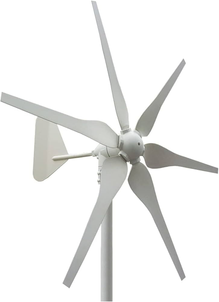 Windmill, Wind Turbines, 12v, 5 Blades, 3 Phase AC, Color Black