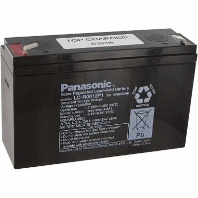 Rechargeable Lead Acid Battery, SMF Battery, 6V, 12A
