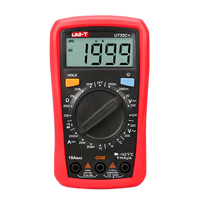 Digital Multimeter, AC/DC, UT33C+