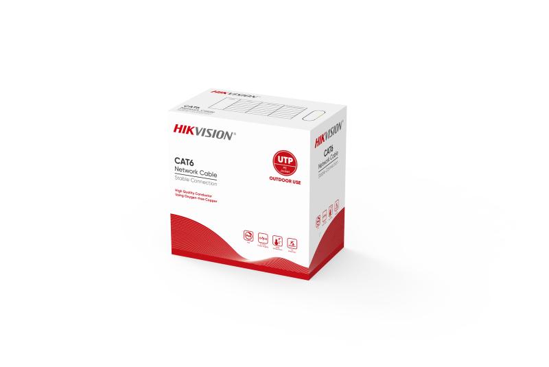 Hikvision Cat6 outdoor U/UTP Network Cable Solid Coper 0.51mm (per meter)