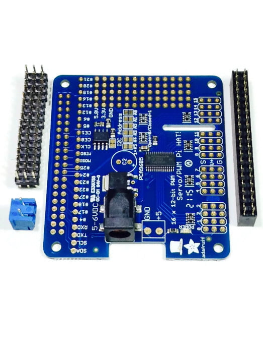 16-Channel PWM, Servo HAT for Raspberry Pi, Motor Shield