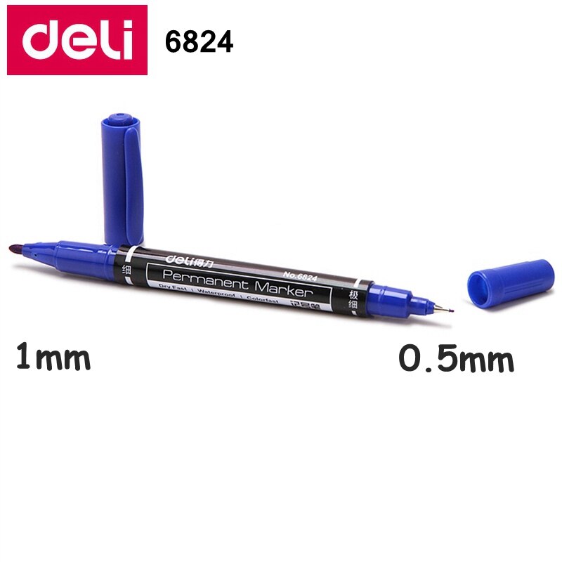 Double side permanent marker pen 0.5mm & 1mm