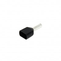 Insulated Bootlace Ferrule Tip, copper, Black, Wire Cross Section: 1.5mm2