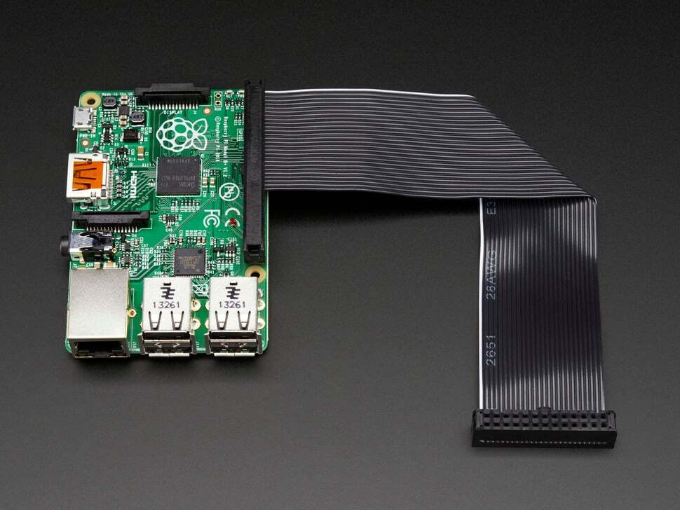GPIO Ribbon Cable, 40pin to 26pin, Female to Female, 0.15 meter, for Raspberry Pi
