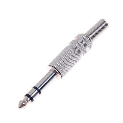 6.35MM 1/4" STEREO METAL PLUG WITH SPRING