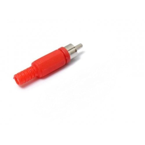 RCA PHONO MALE PLUG CABLE MOUNTING RED