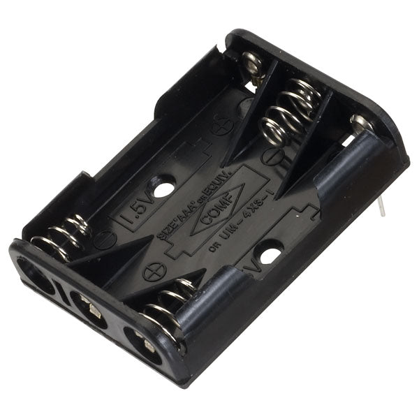 3xAAA, AAA Battery Holder With Wires, 3 Batteries