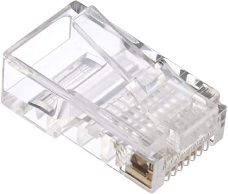RJ45 Plug, RJ45 Connector, 8pins, 8p8c, Unshielded, Gold-Plated
