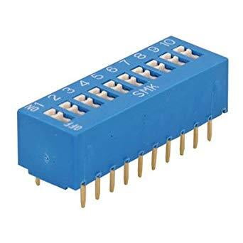 DIP Switch, 10 Way, 10P, Slide Switch