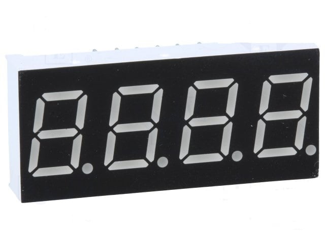 7-segment 9,91mm 0.39" green C.A