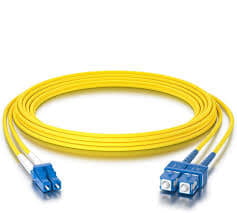 Fiber Patch Cord; LC/SC, 5 meters, Duplex
